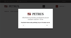 Desktop Screenshot of petrus-vino.cz