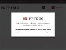 Tablet Screenshot of petrus-vino.cz
